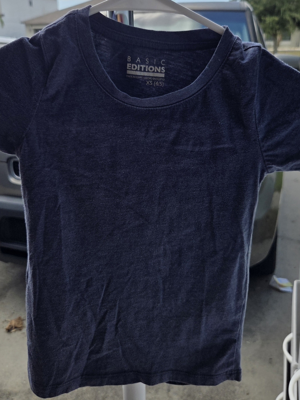 Basic Editions Navy Short Sleeve Crew Tee for Kids